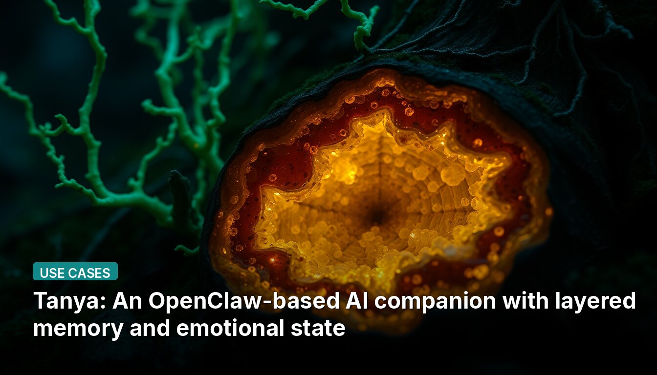 Tanya: An OpenClaw-based AI companion with layered memory and emotional state
