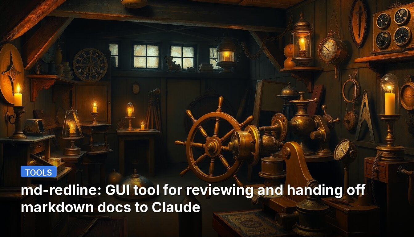 md-redline: GUI tool for reviewing and handing off markdown docs to Claude