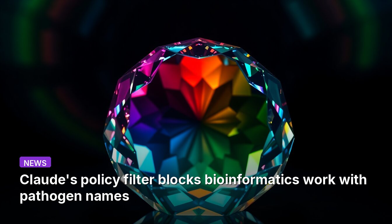 Claude's policy filter blocks bioinformatics work with pathogen names
