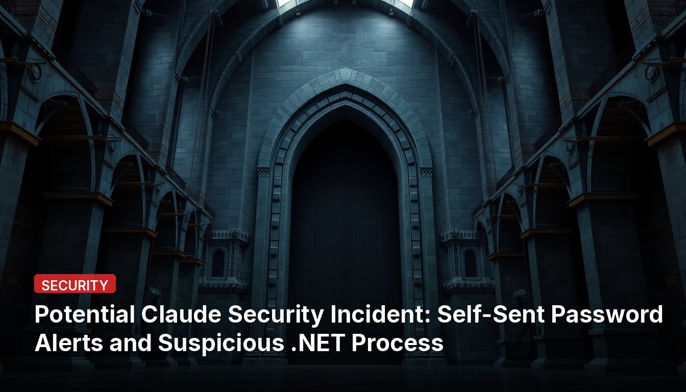 Potential Claude Security Incident: Self-Sent Password Alerts and Suspicious .NET Process