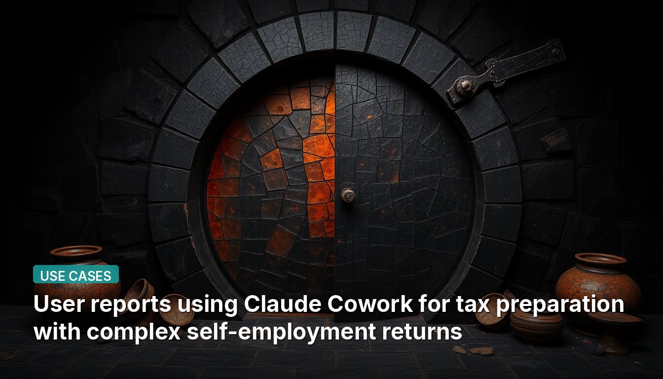 User reports using Claude Cowork for tax preparation with complex self-employment returns