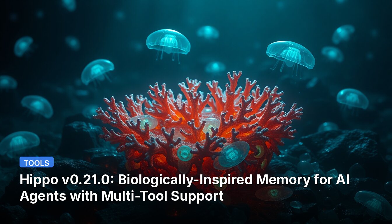 Hippo v0.21.0: Biologically-Inspired Memory for AI Agents with Multi-Tool Support