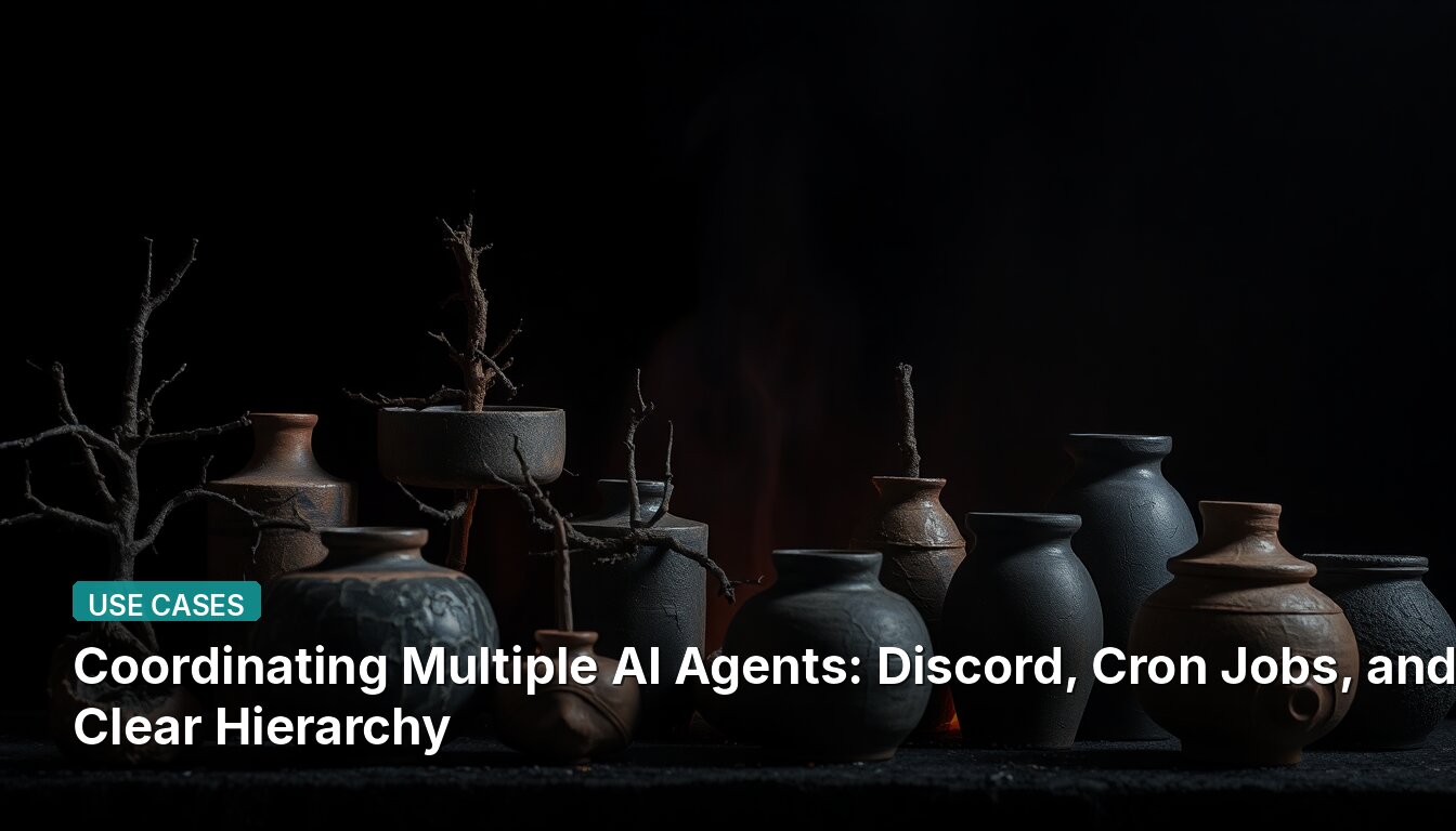 Coordinating Multiple AI Agents: Discord, Cron Jobs, and Clear Hierarchy