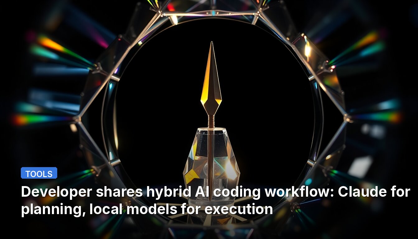 Developer shares hybrid AI coding workflow: Claude for planning, local models for execution