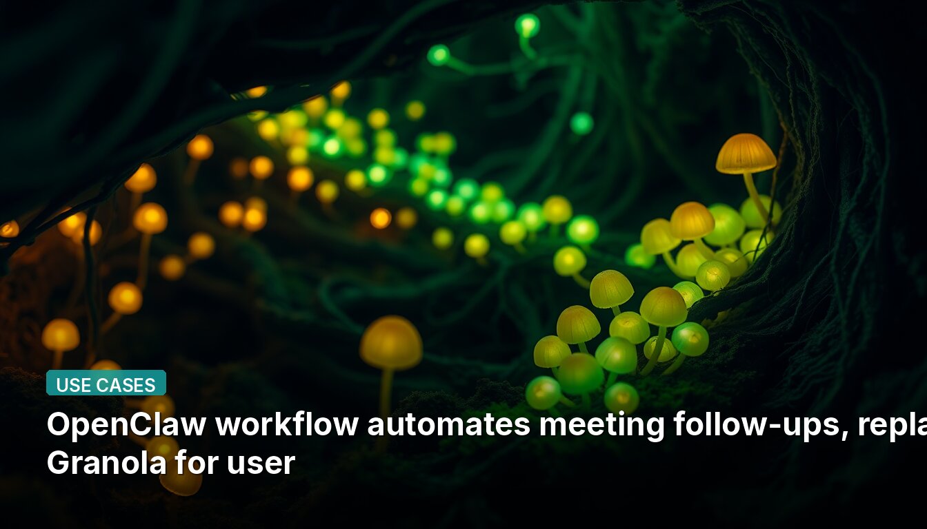 OpenClaw workflow automates meeting follow-ups, replaces Granola for user