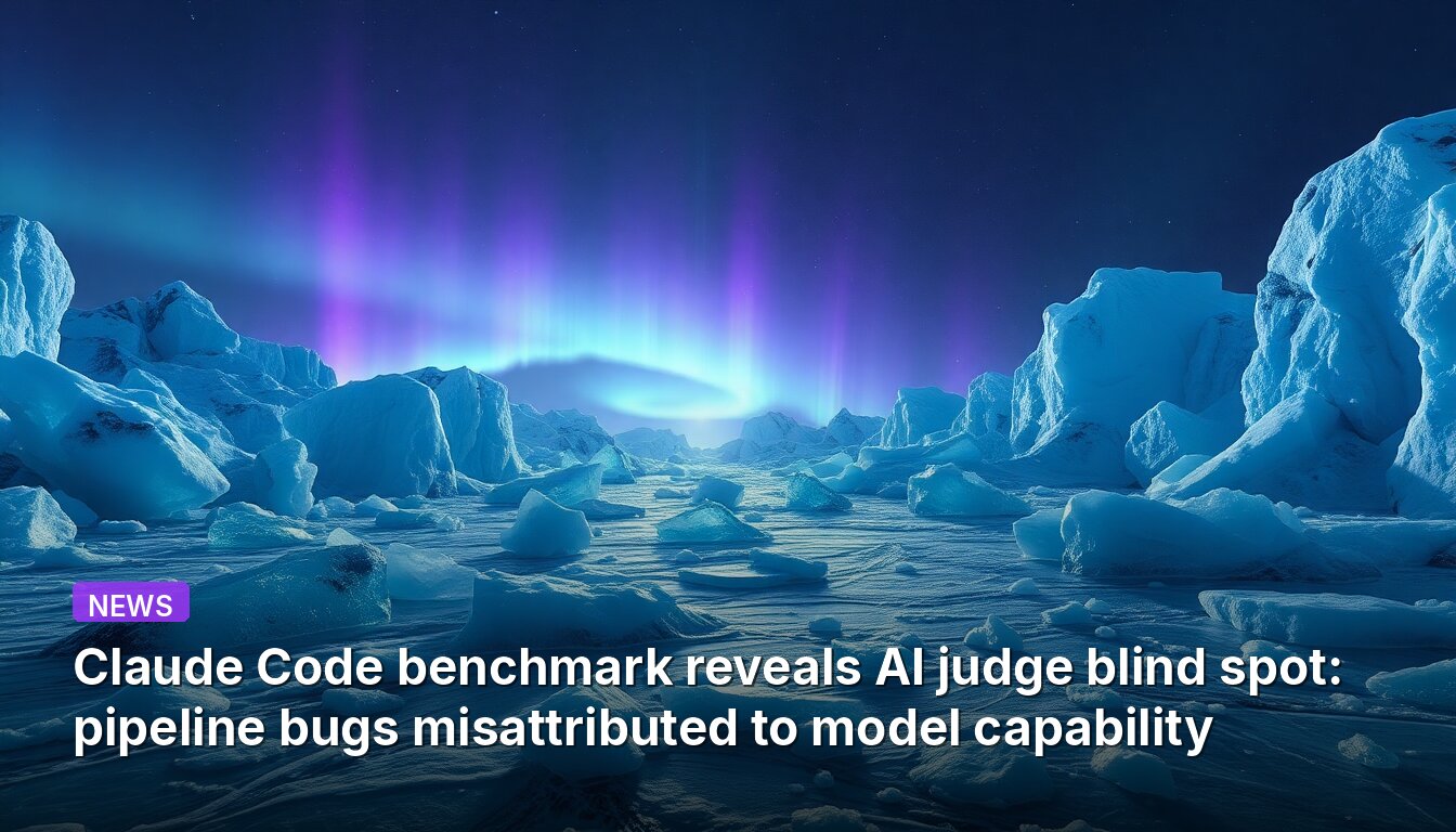 Claude Code benchmark reveals AI judge blind spot: pipeline bugs misattributed to model capability