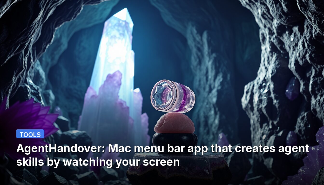 AgentHandover: Mac menu bar app that creates agent skills by watching your screen