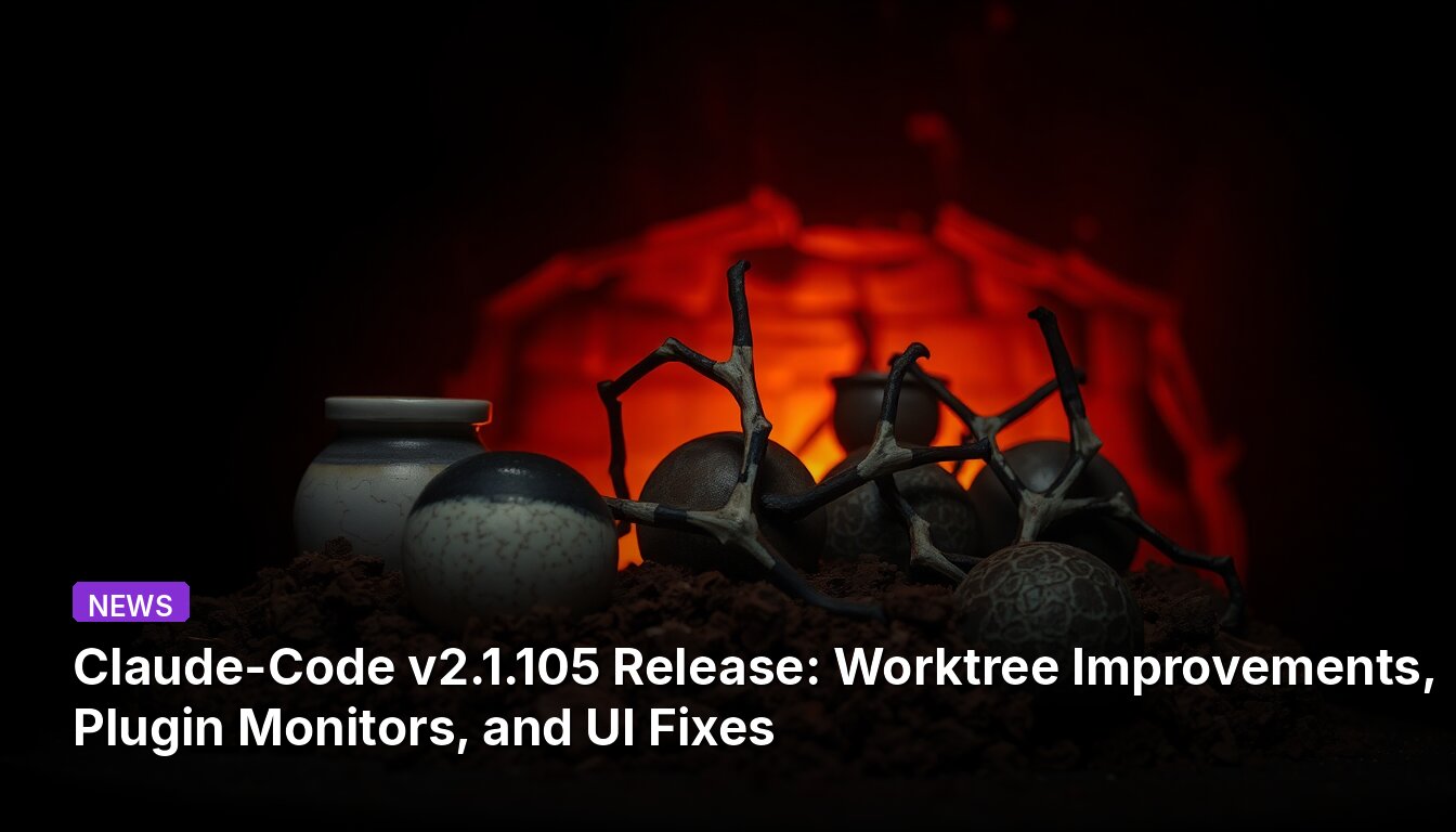 Claude-Code v2.1.105 Release: Worktree Improvements, Plugin Monitors, and UI Fixes