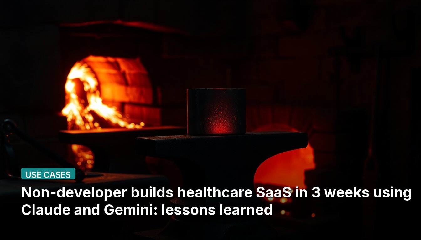 Non-developer builds healthcare SaaS in 3 weeks using Claude and Gemini: lessons learned
