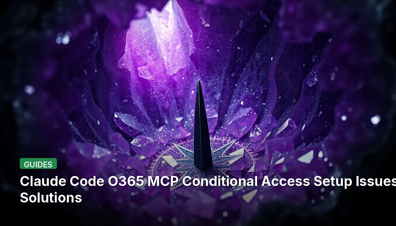Claude Code O365 MCP Conditional Access Setup Issues and Solutions