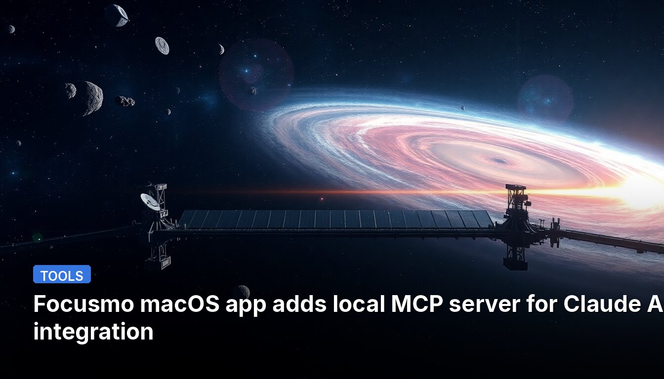 Focusmo macOS app adds local MCP server for Claude AI integration