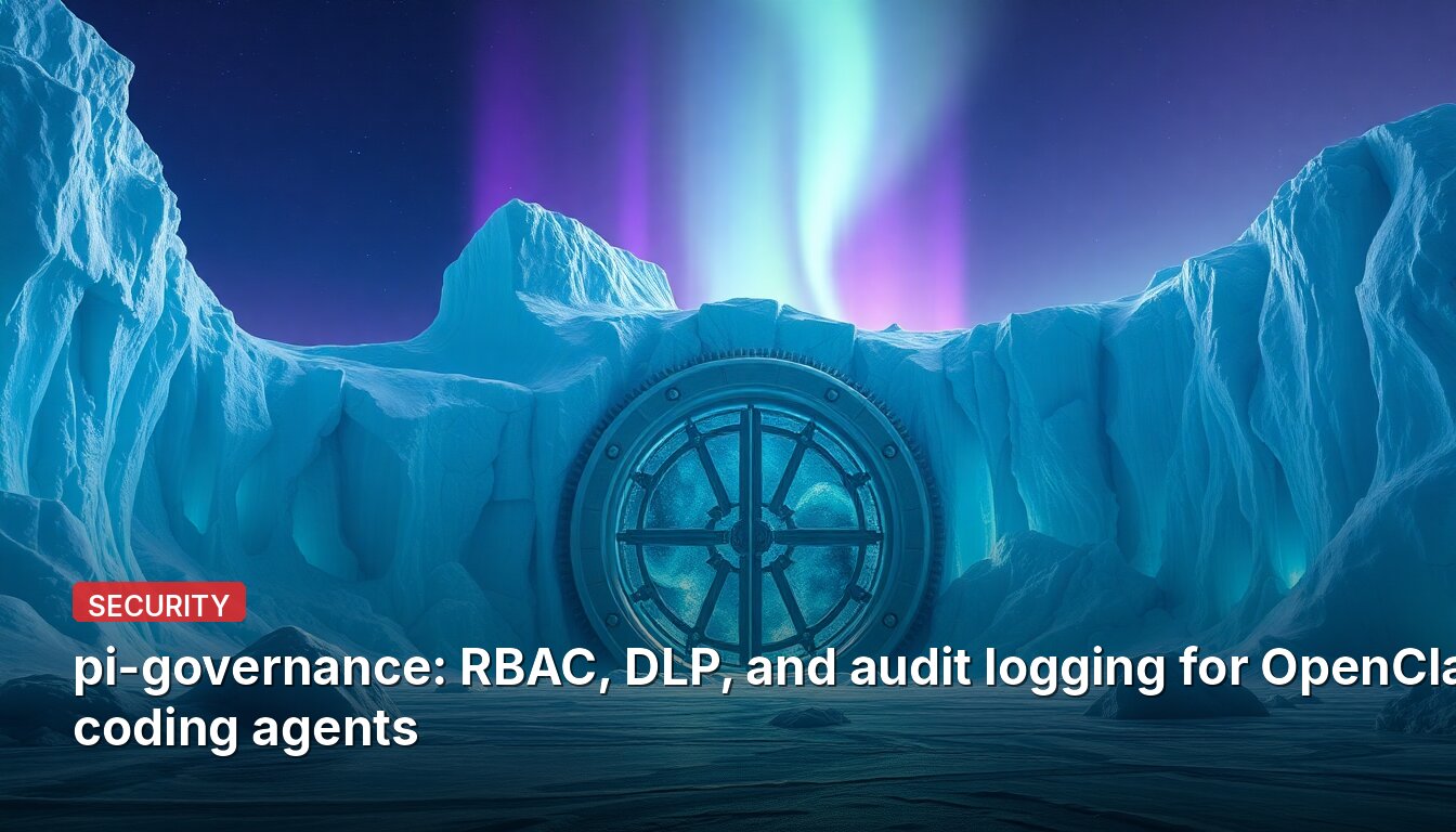 pi-governance: RBAC, DLP, and audit logging for OpenClaw coding agents