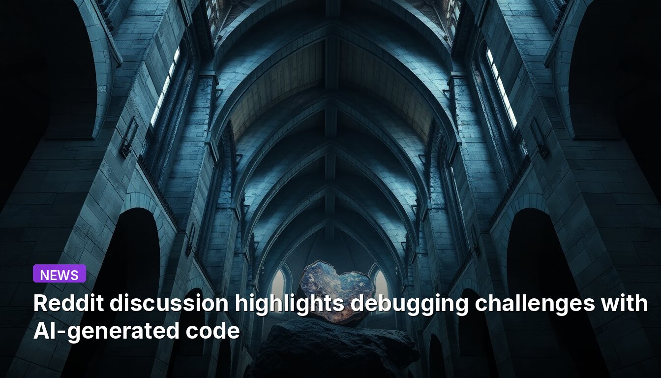 Reddit discussion highlights debugging challenges with AI-generated code