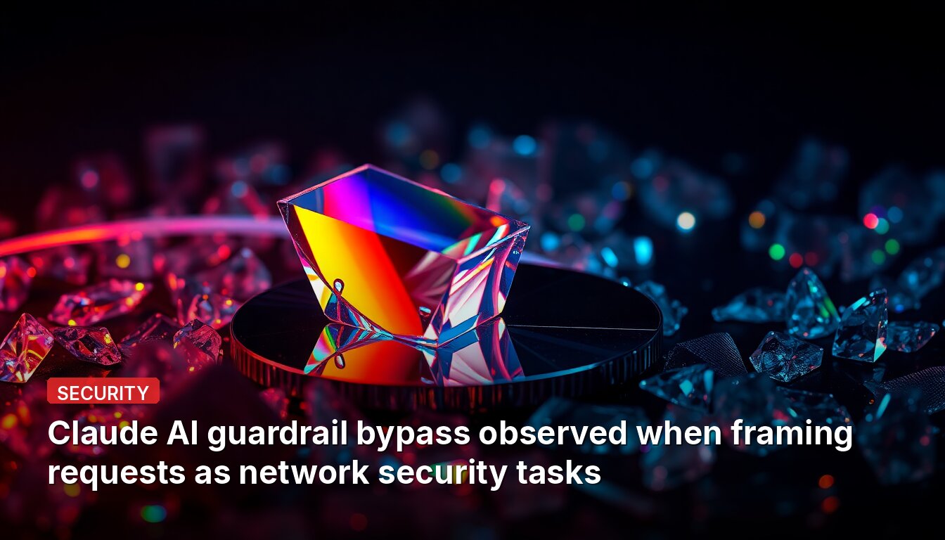 Claude AI guardrail bypass observed when framing requests as network security tasks