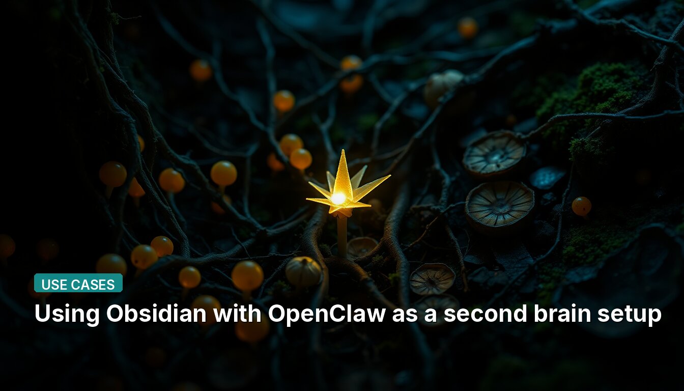 Using Obsidian with OpenClaw as a second brain setup