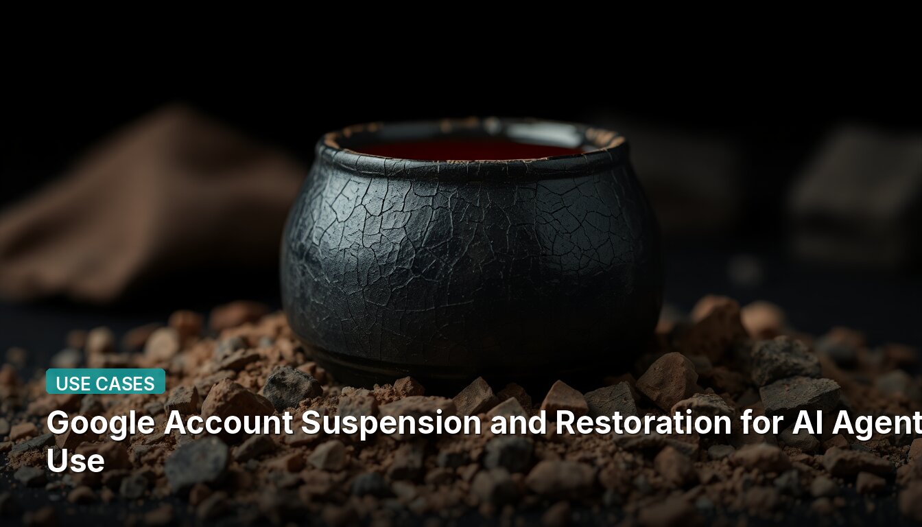 Google Account Suspension and Restoration for AI Agent Use