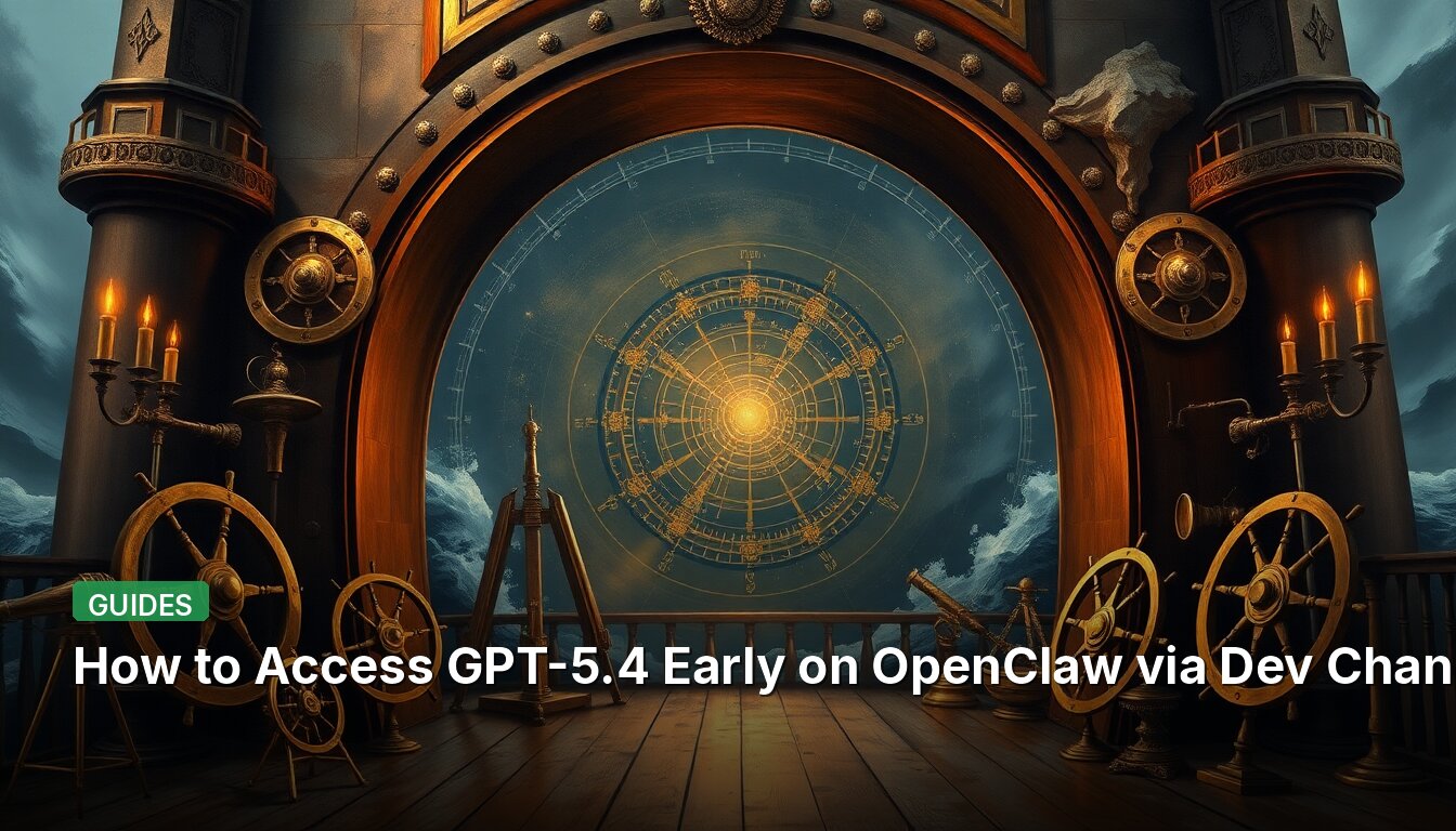 How to Access GPT-5.4 Early on OpenClaw via Dev Channel