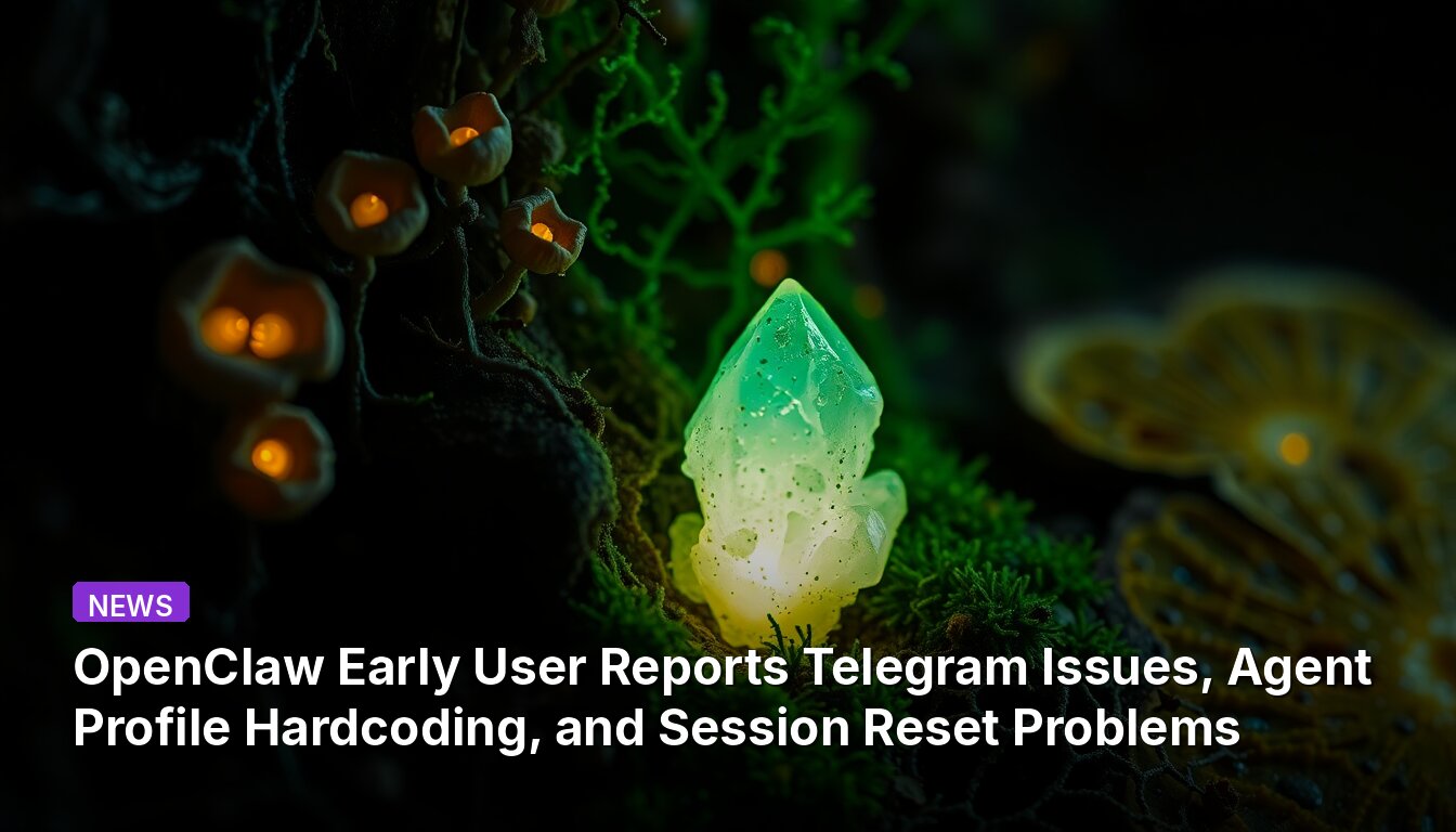 OpenClaw Early User Reports Telegram Issues, Agent Profile Hardcoding, and Session Reset Problems