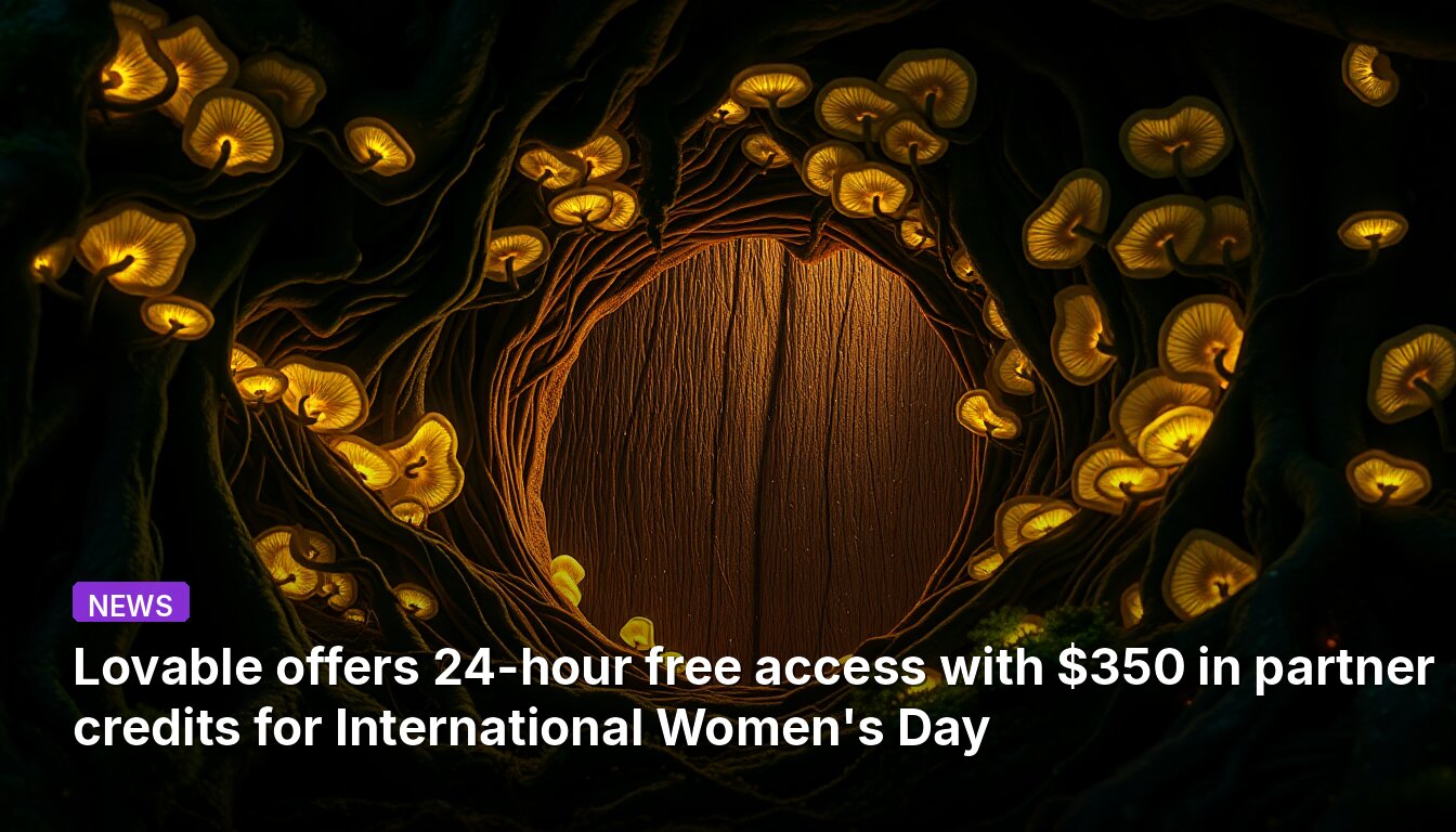 Lovable offers 24-hour free access with $350 in partner credits for International Women's Day