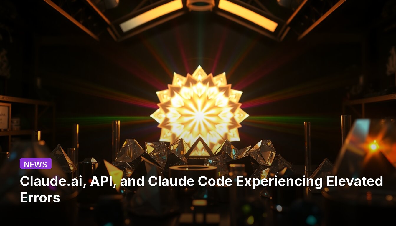 Claude.ai, API, and Claude Code Experiencing Elevated Errors