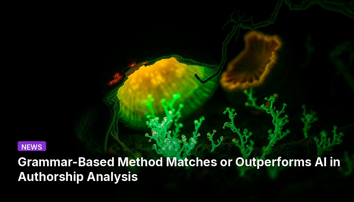Grammar-Based Method Matches or Outperforms AI in Authorship Analysis
