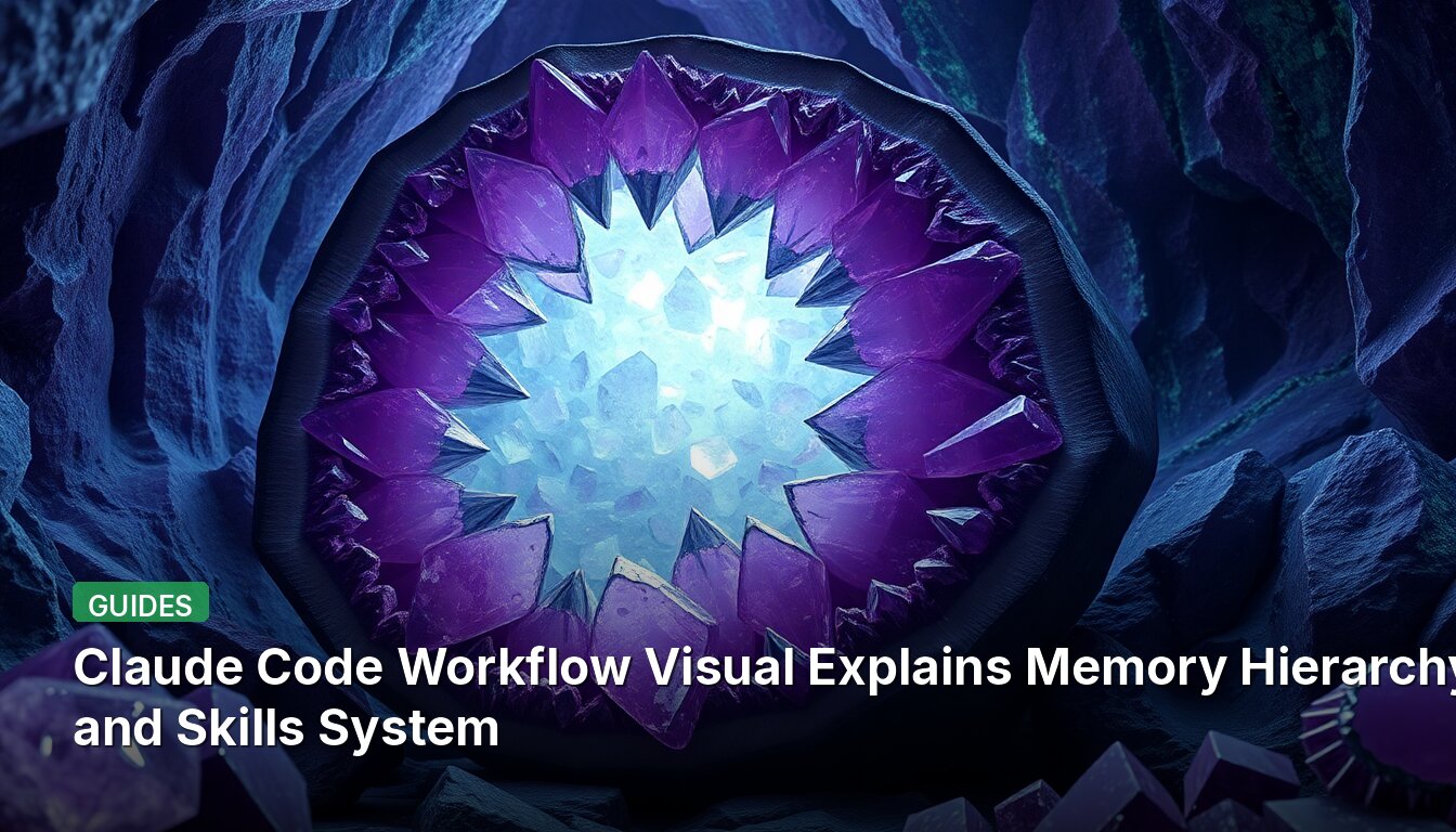 Claude Code Workflow Visual Explains Memory Hierarchy and Skills System