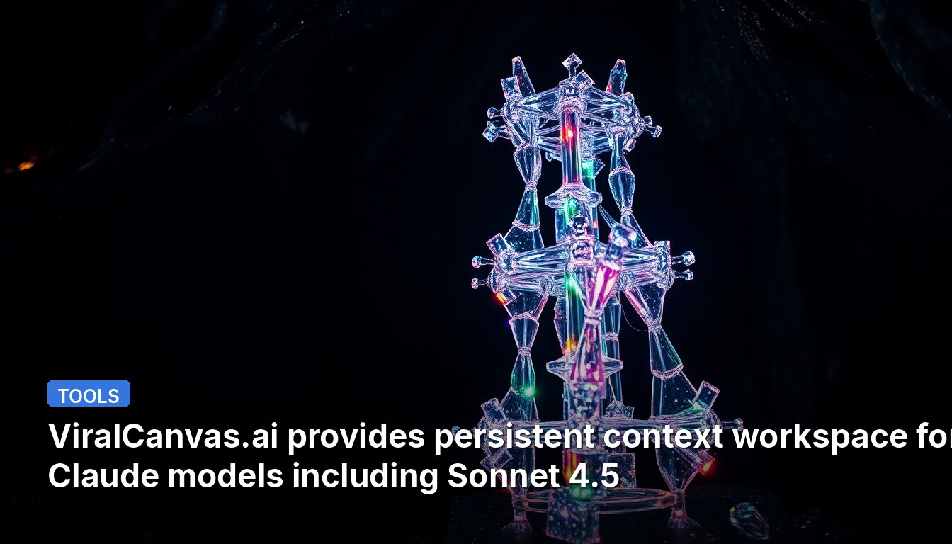 ViralCanvas.ai provides persistent context workspace for Claude models including Sonnet 4.5