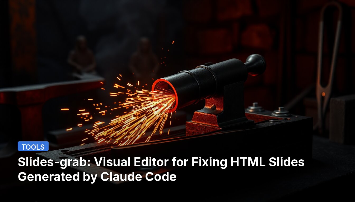 Slides-grab: Visual Editor for Fixing HTML Slides Generated by Claude Code