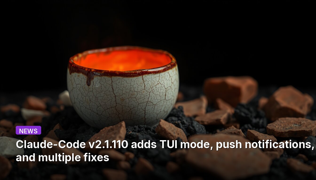Claude-Code v2.1.110 adds TUI mode, push notifications, and multiple fixes