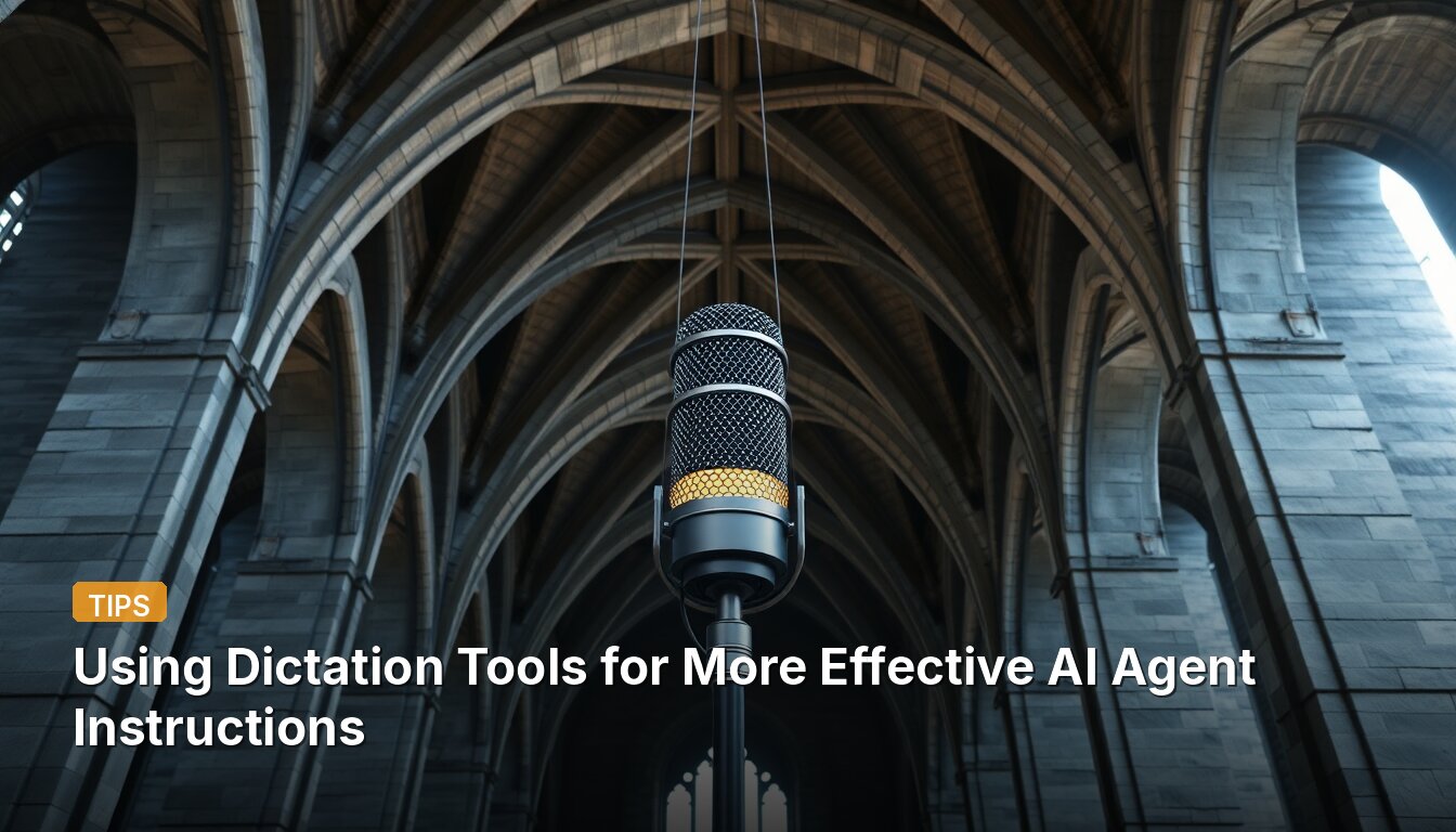 Using Dictation Tools for More Effective AI Agent Instructions