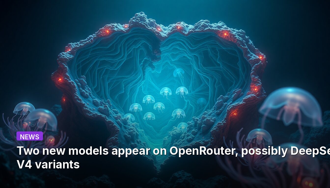 Two new models appear on OpenRouter, possibly DeepSeek V4 variants