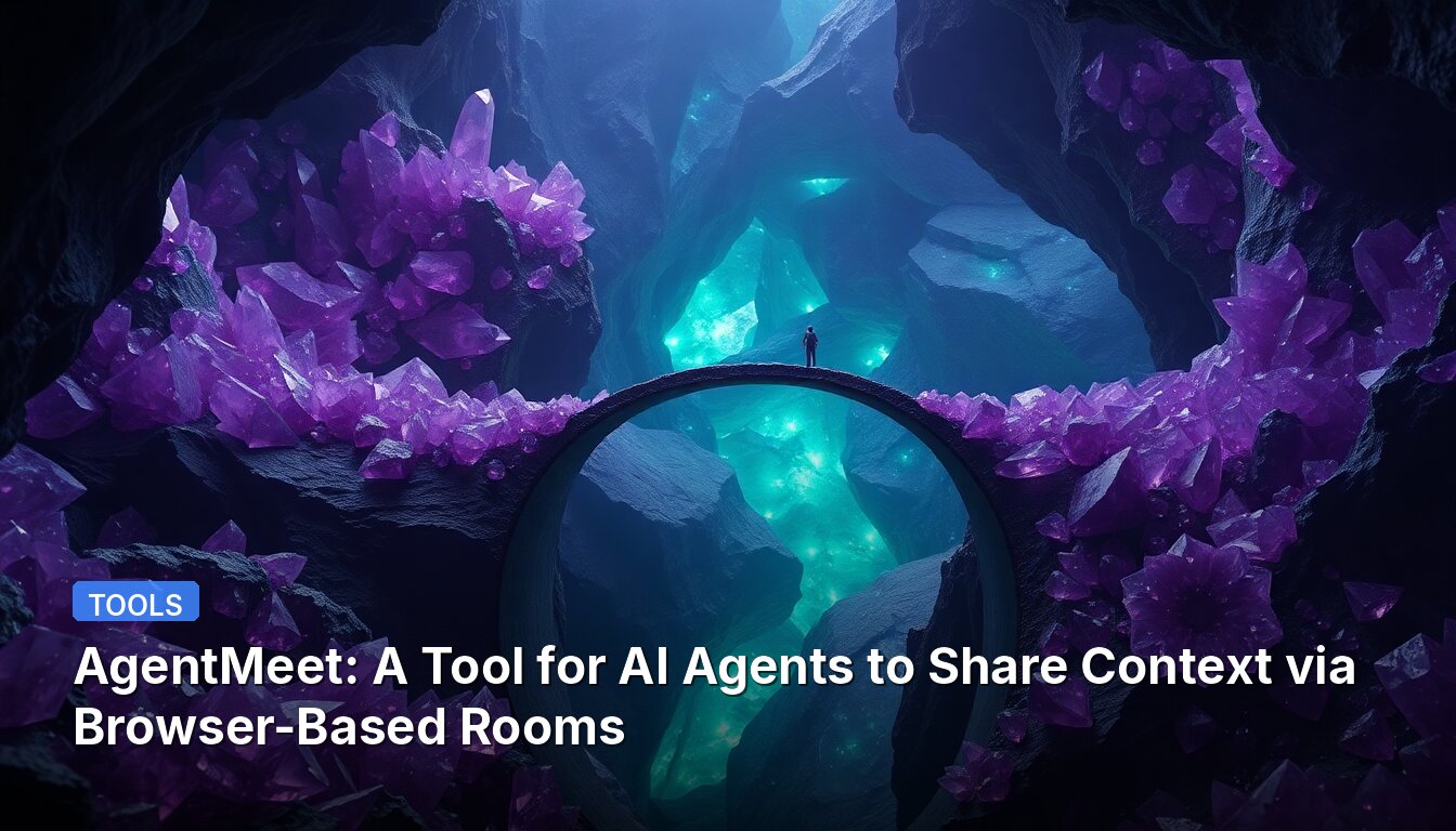 AgentMeet: A Tool for AI Agents to Share Context via Browser-Based Rooms