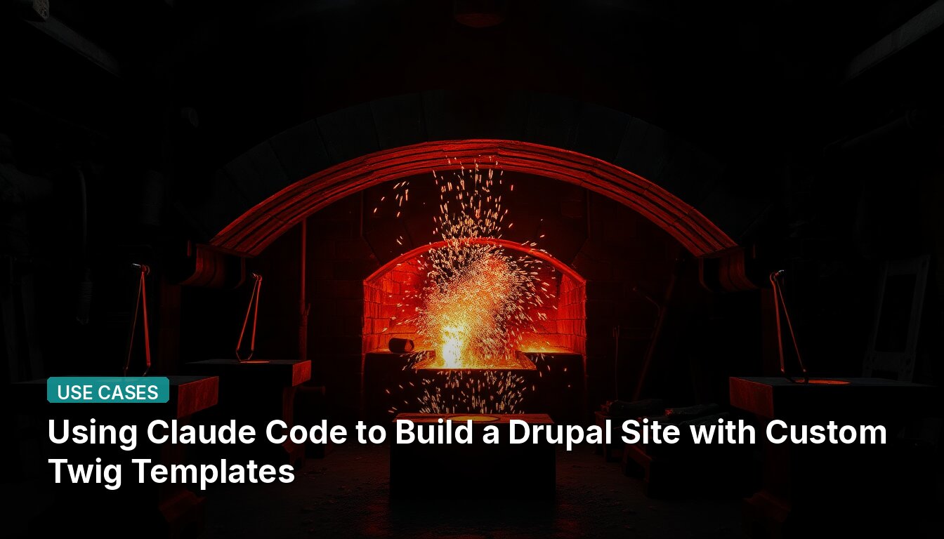 Using Claude Code to Build a Drupal Site with Custom Twig Templates