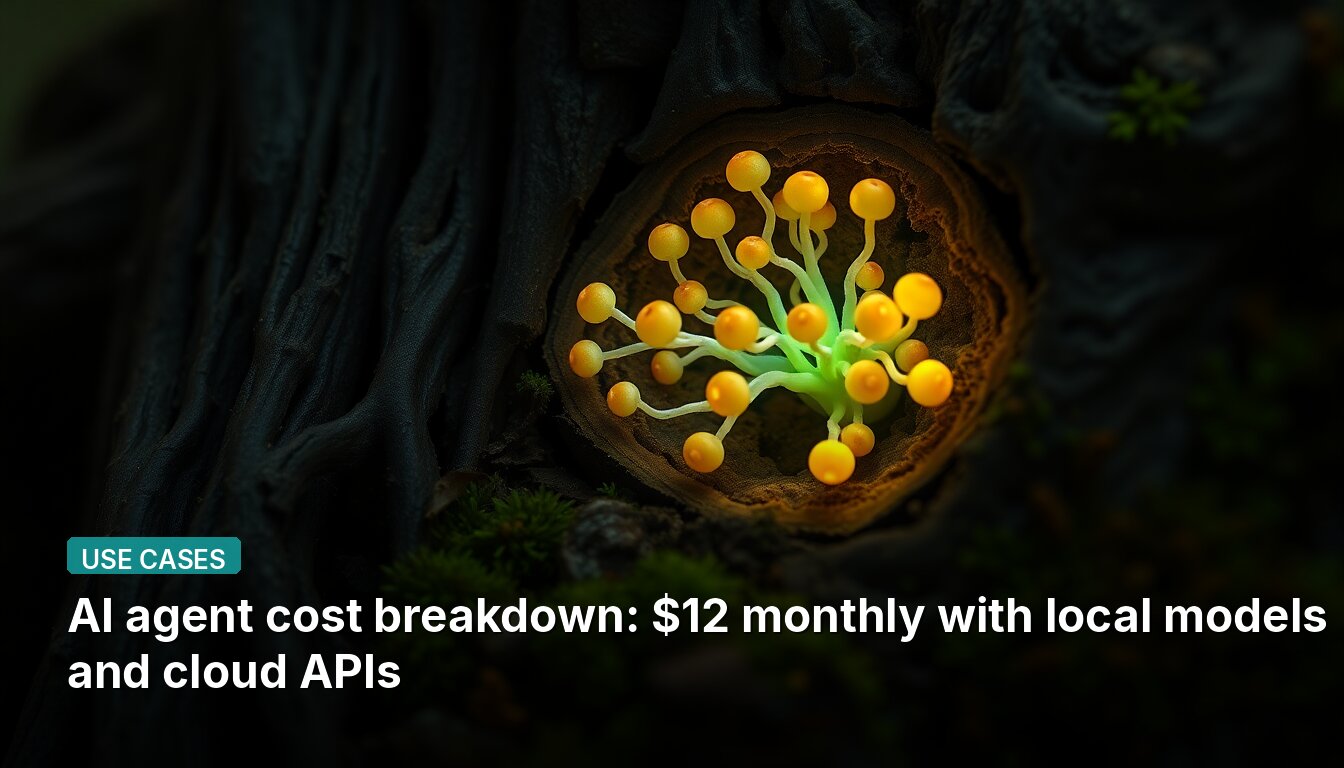AI agent cost breakdown: $12 monthly with local models and cloud APIs