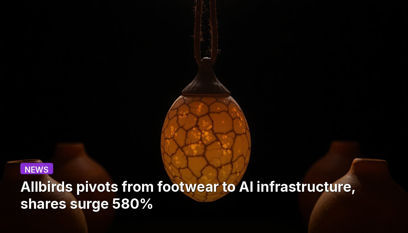 Allbirds pivots from footwear to AI infrastructure, shares surge 580%