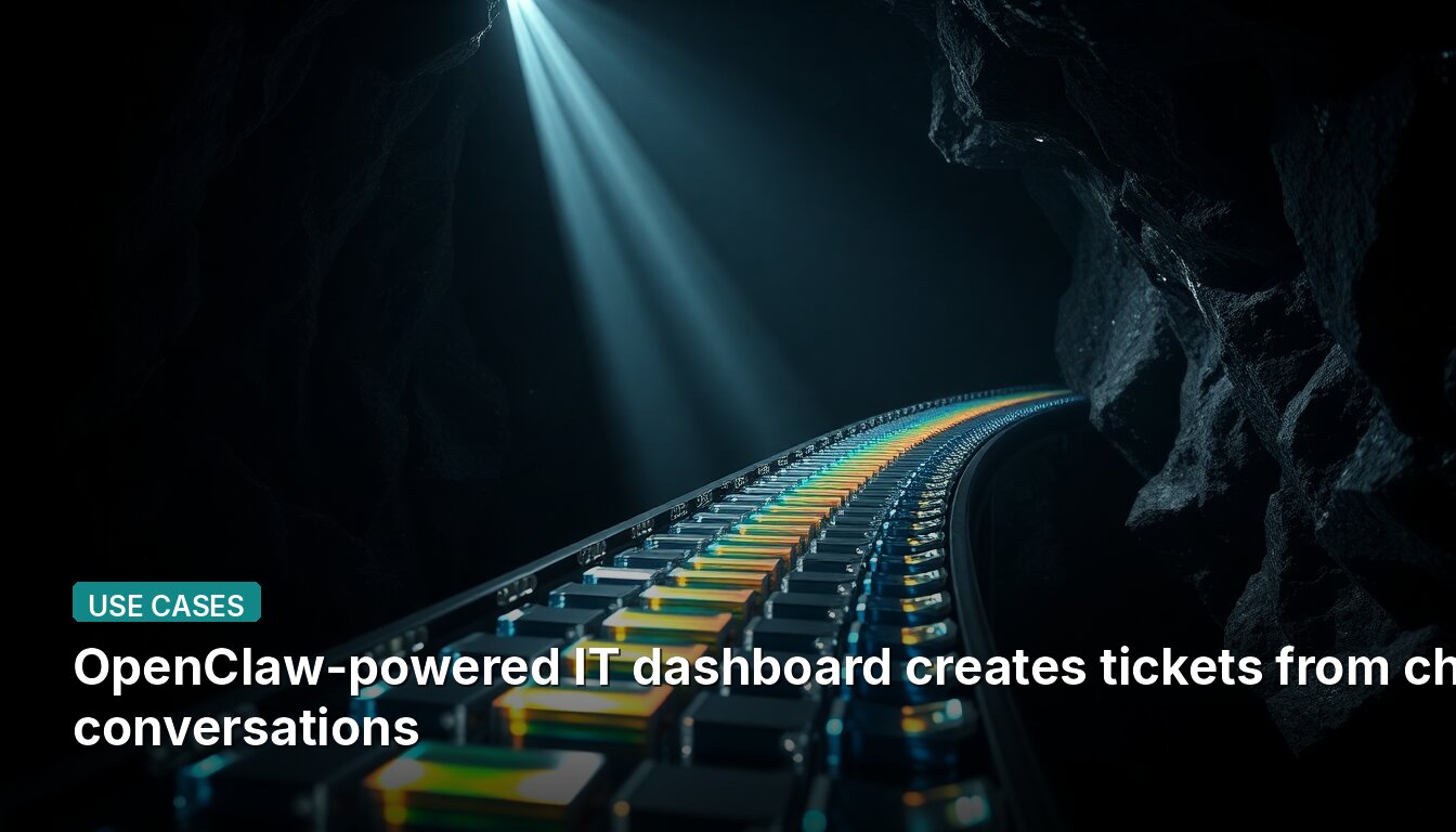 OpenClaw-powered IT dashboard creates tickets from chat conversations