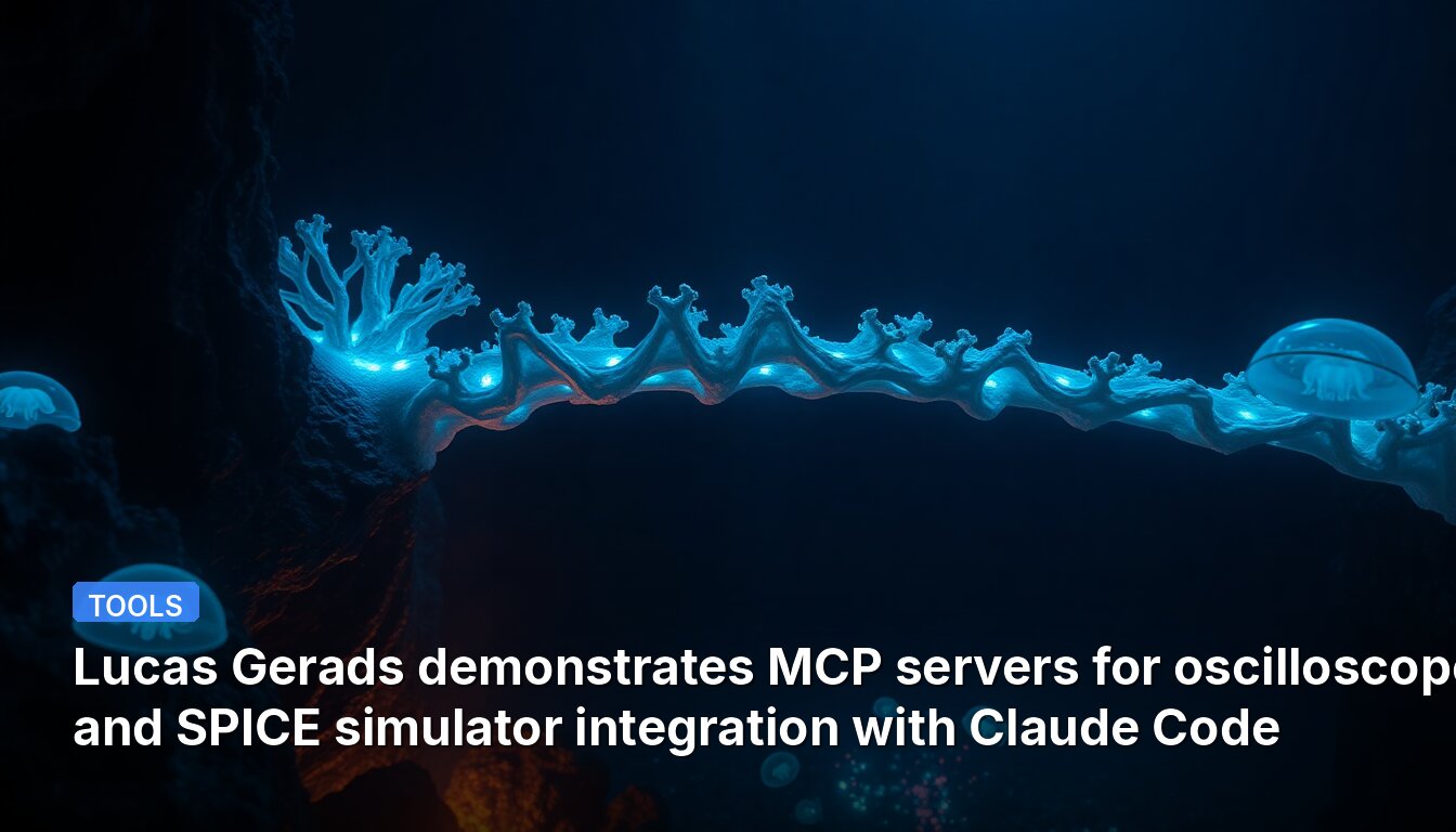 Lucas Gerads demonstrates MCP servers for oscilloscope and SPICE simulator integration with Claude Code