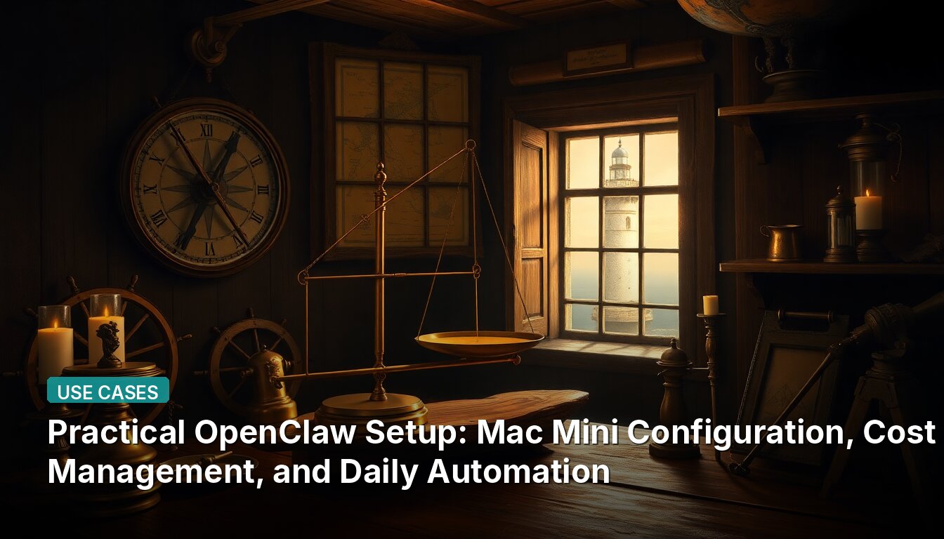 Practical OpenClaw Setup: Mac Mini Configuration, Cost Management, and Daily Automation