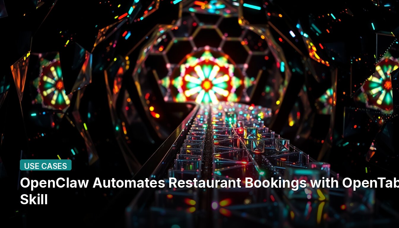 OpenClaw Automates Restaurant Bookings with OpenTable Skill