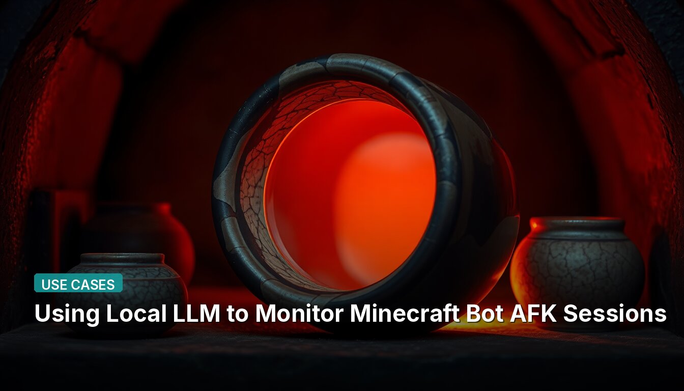Using Local LLM to Monitor Minecraft Bot AFK Sessions