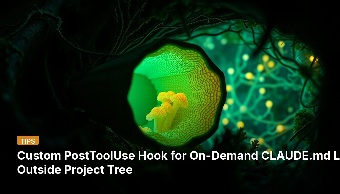 Custom PostToolUse Hook for On-Demand CLAUDE.md Loading Outside Project Tree