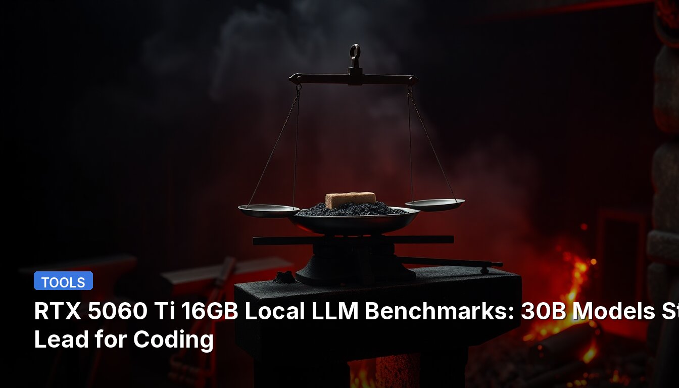 RTX 5060 Ti 16GB Local LLM Benchmarks: 30B Models Still Lead for Coding