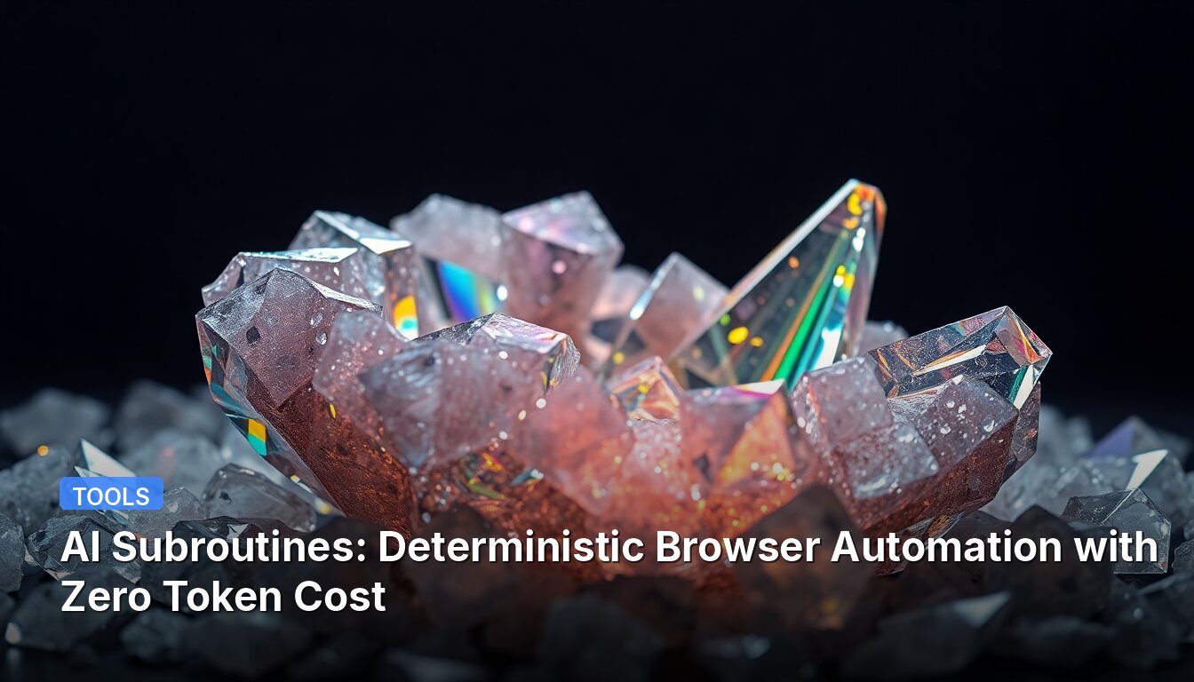 AI Subroutines: Deterministic Browser Automation with Zero Token Cost