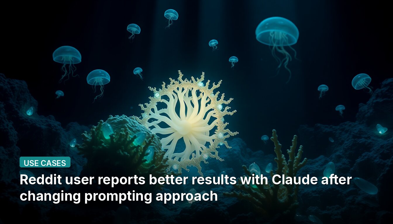 Reddit user reports better results with Claude after changing prompting approach