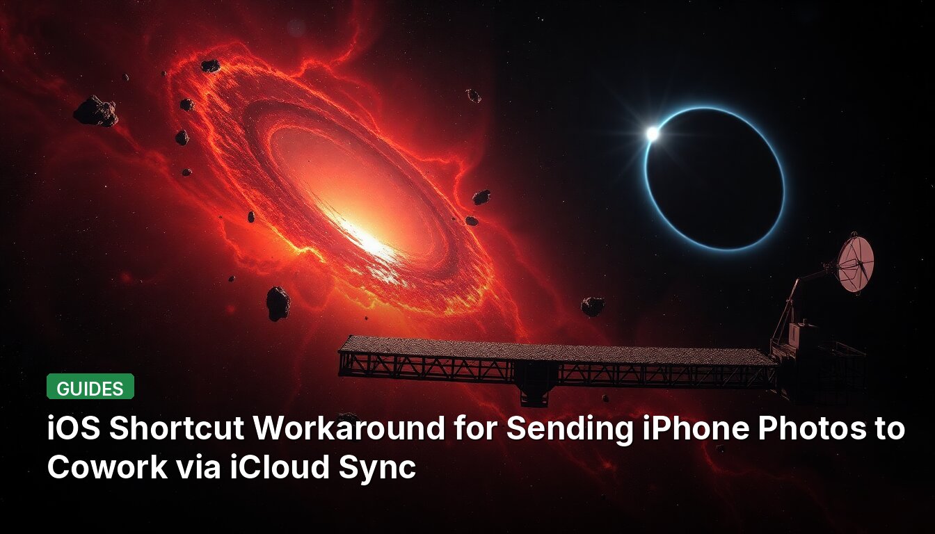 iOS Shortcut Workaround for Sending iPhone Photos to Cowork via iCloud Sync