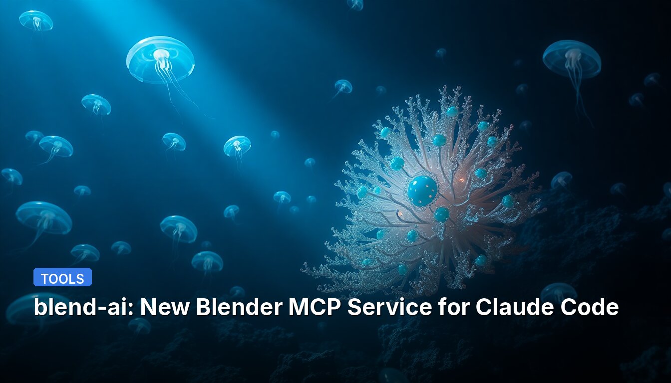 blend-ai: New Blender MCP Service for Claude Code
