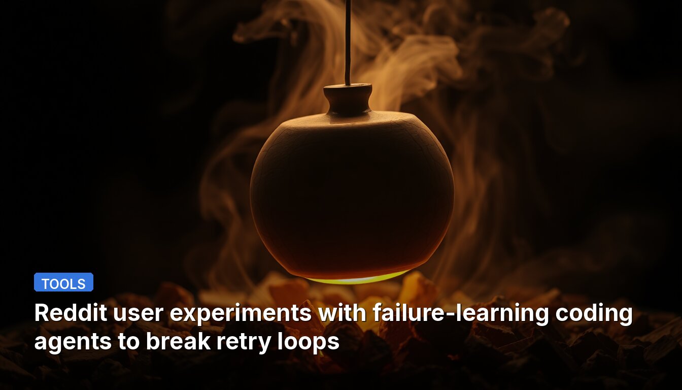 Reddit user experiments with failure-learning coding agents to break retry loops