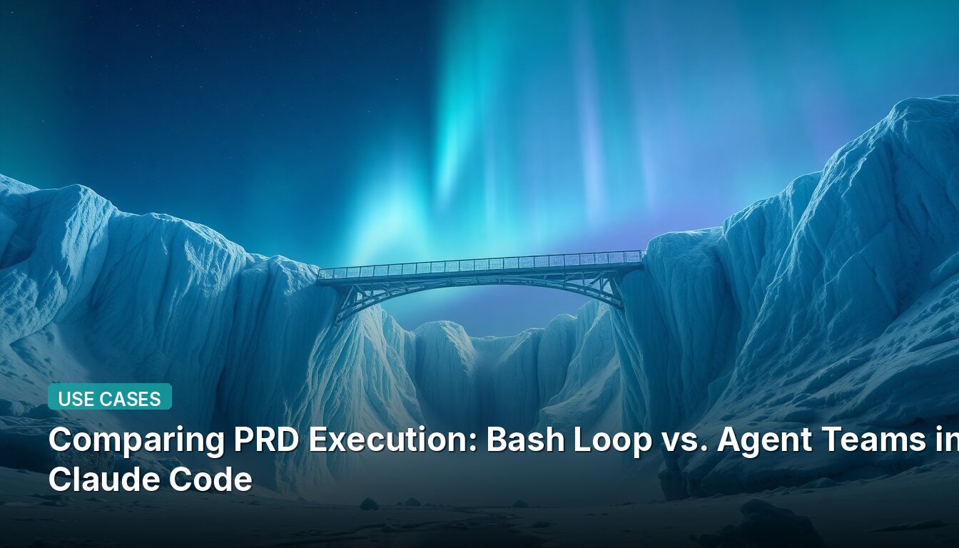 Comparing PRD Execution: Bash Loop vs. Agent Teams in Claude Code