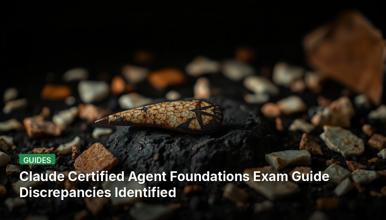Claude Certified Agent Foundations Exam Guide Discrepancies Identified
