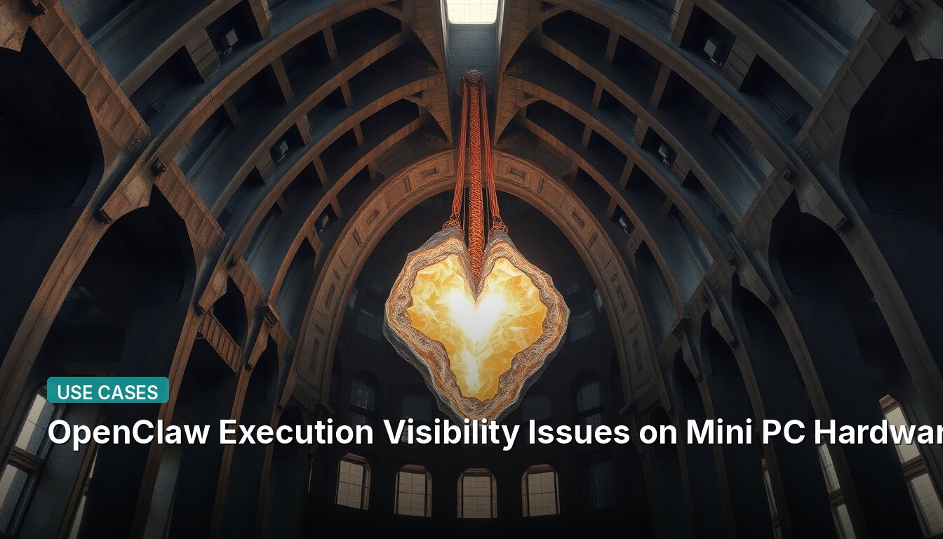 OpenClaw Execution Visibility Issues on Mini PC Hardware